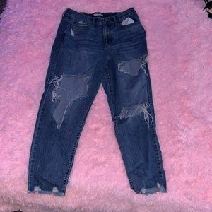 Ripped mom jeans